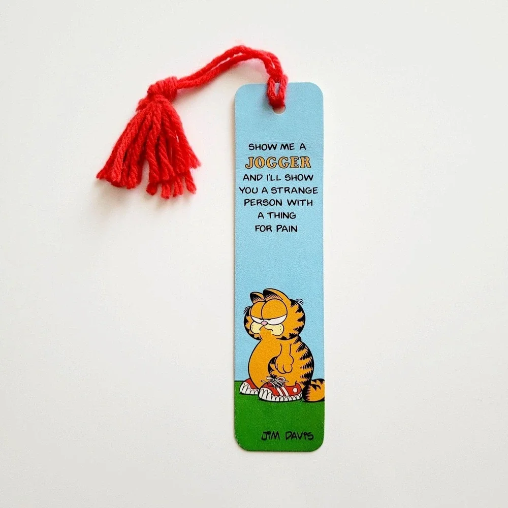 Vintage 70s Garfield Bookmark Jogger Joke Comic Jim Davis Antioch USA 1978 H-423